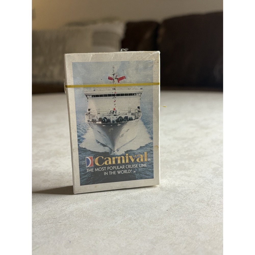 Vintage Carnival Cruise Line Playing Cards Sealed New Old Stock Collectible Deck